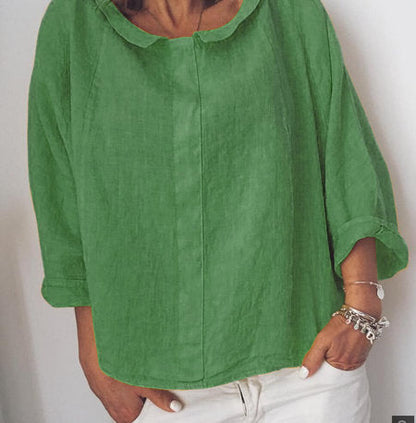 Jaida™ | Elegant Linen Blouse